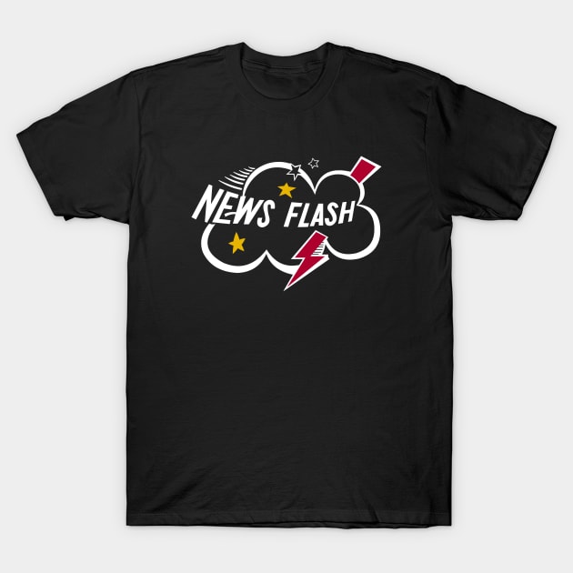 News Flash Cloud Logo T-Shirt by RobotGhost